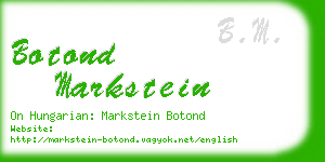 botond markstein business card